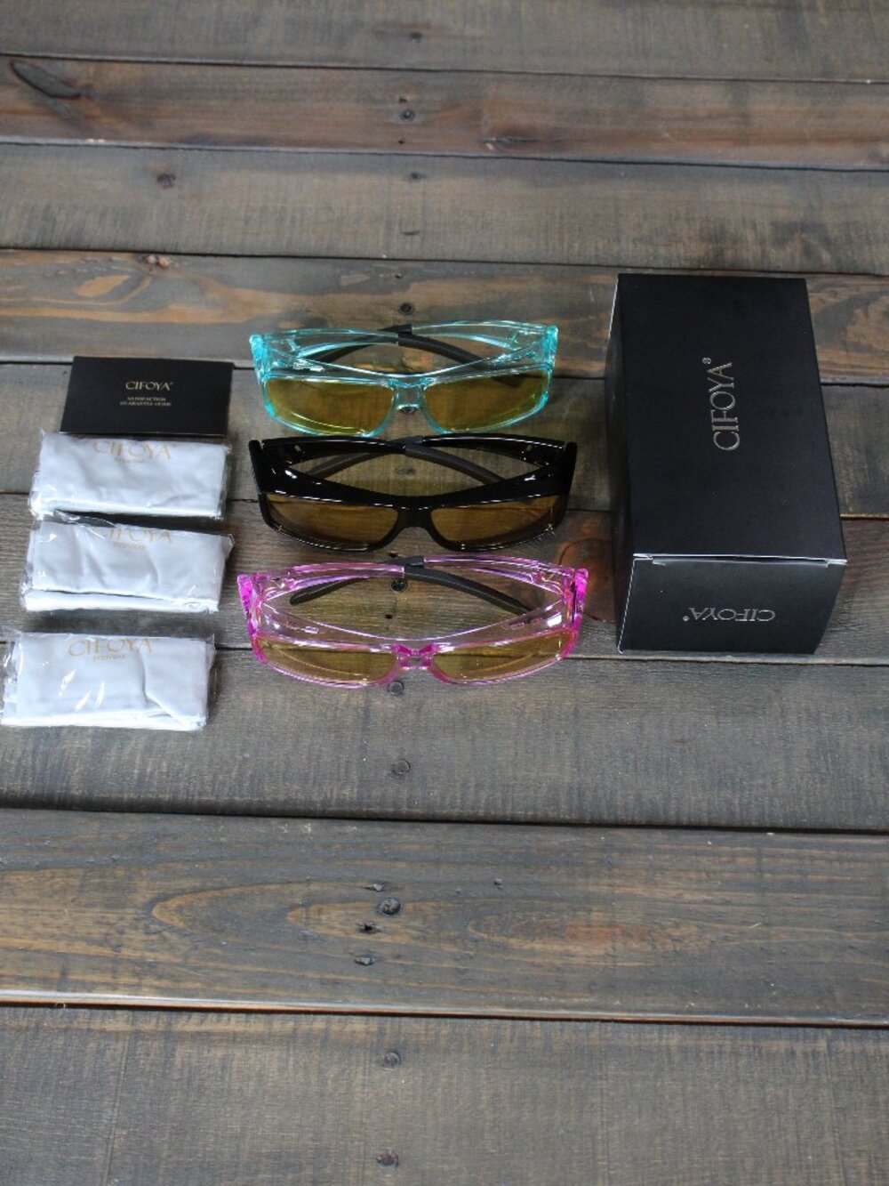 Night-Vision-Driving-Glasses Men Women Over-the-Glasses 3pk.